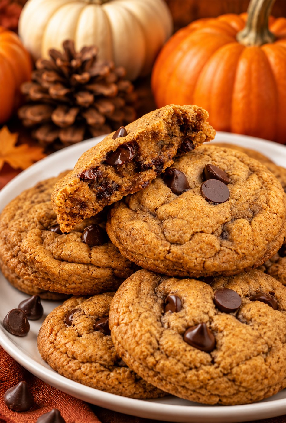 Pumpkin Chocolate Chip Cookie