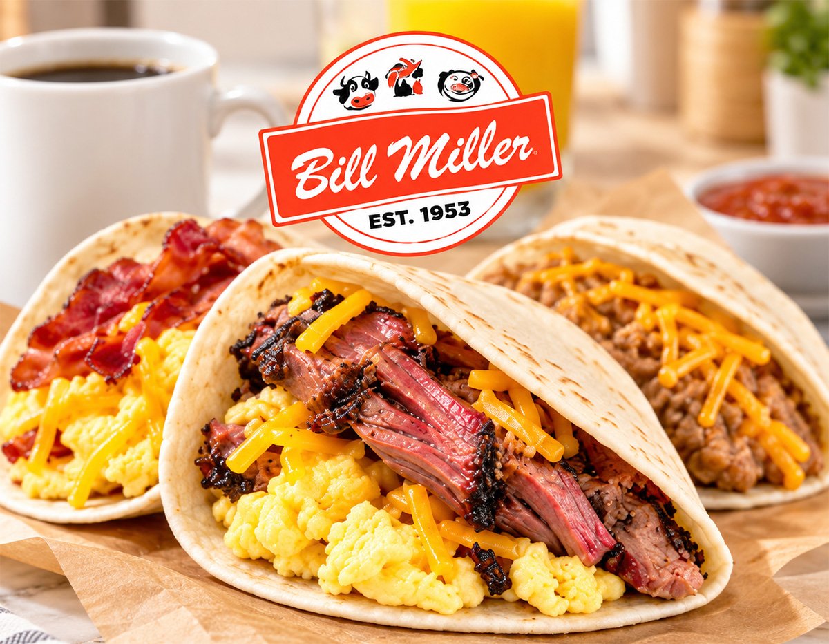Breakfast Tacos - Beef Brisket on Flour