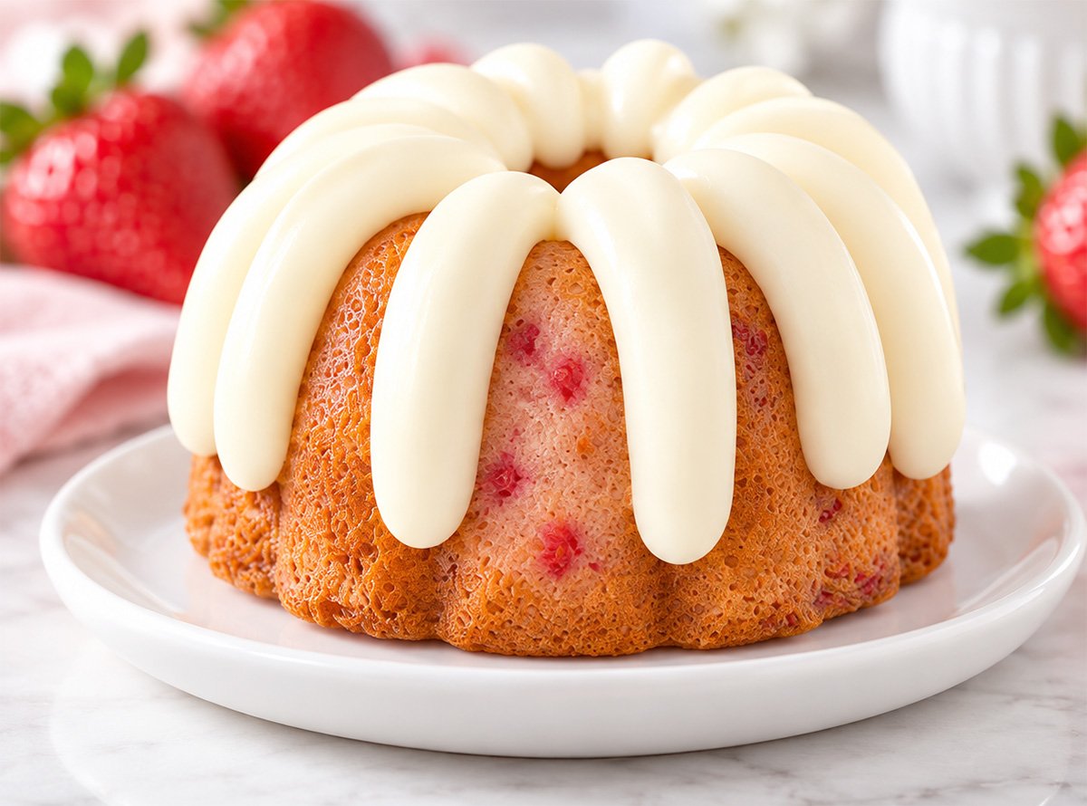 Strawberries and Cream Bundtlet
